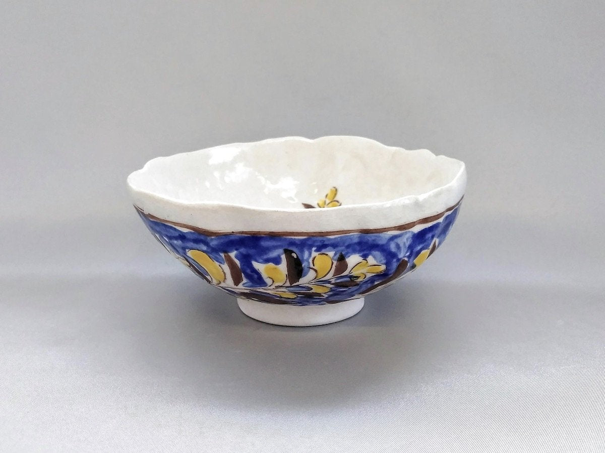 Ethnic 5-inch bowl blue [Masaaki Hibino]