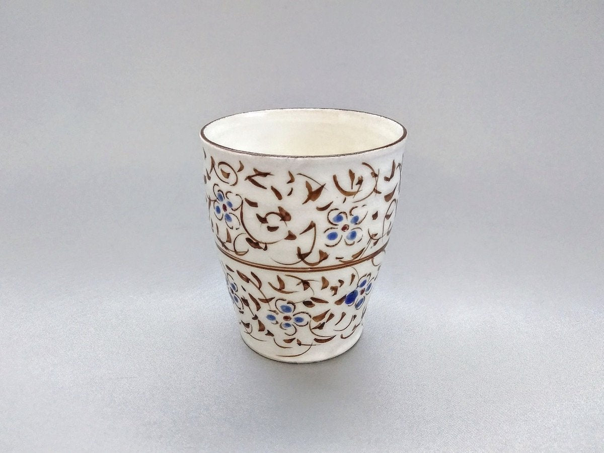 Sabi flower arabesque teacup [Masaaki Hibino]