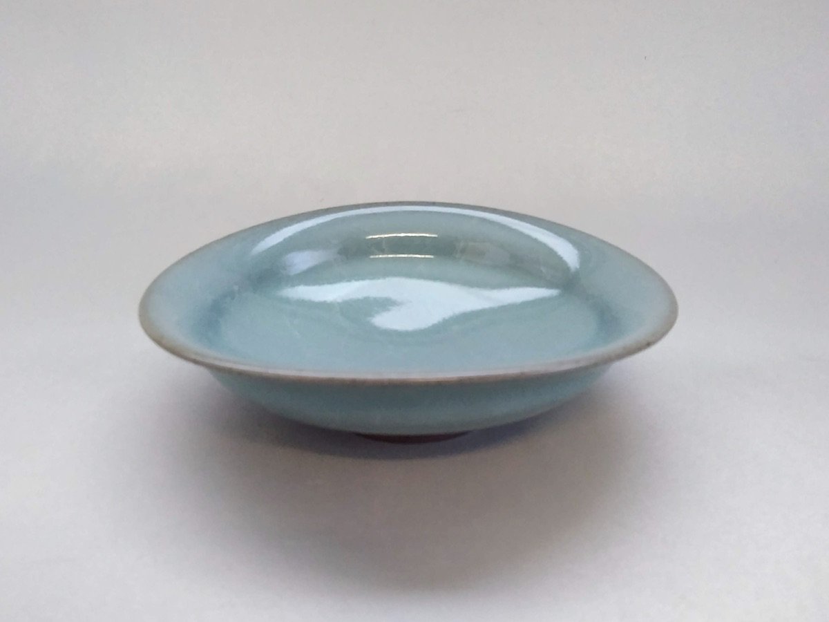 Powder blue porcelain 5-inch flexible pot [Taku Kiyama]