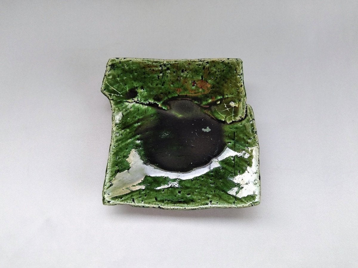 Oribe laminated corner plate [Kazuhito Yamamoto]