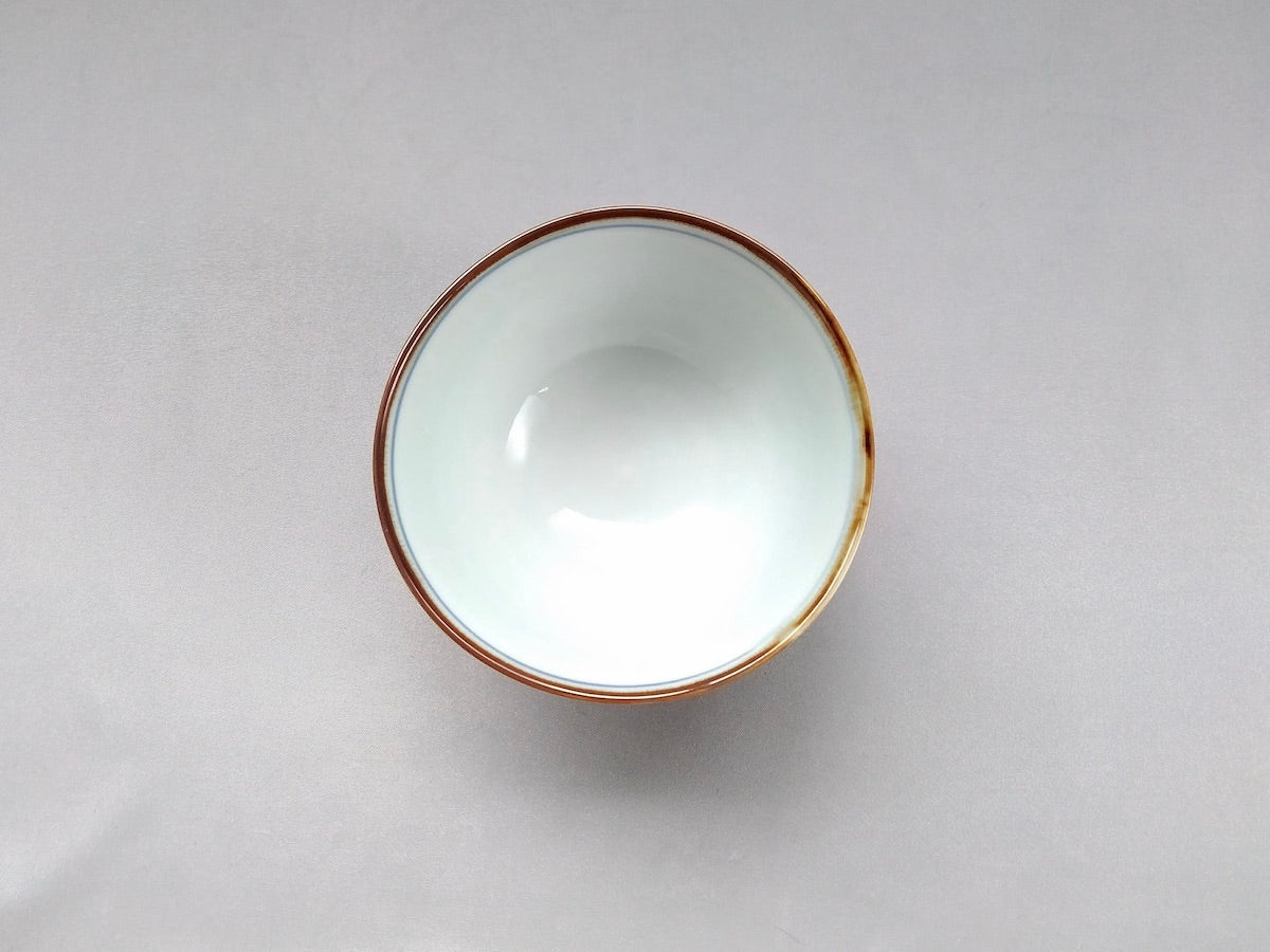 Small rice bowl with dyed water [Kanemon kiln]