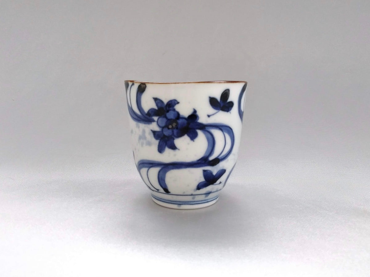 Sometsuke flowing water teacup [Kanemon kiln]