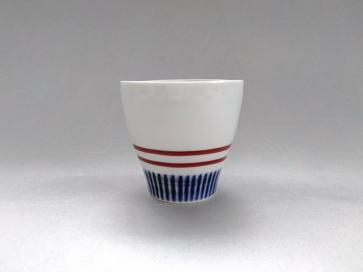 Sword tip teacup red [Koyogama]