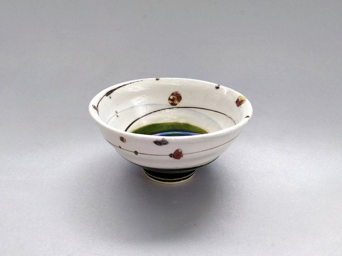 Oribe spiral rice bowl small [Tatsubue]