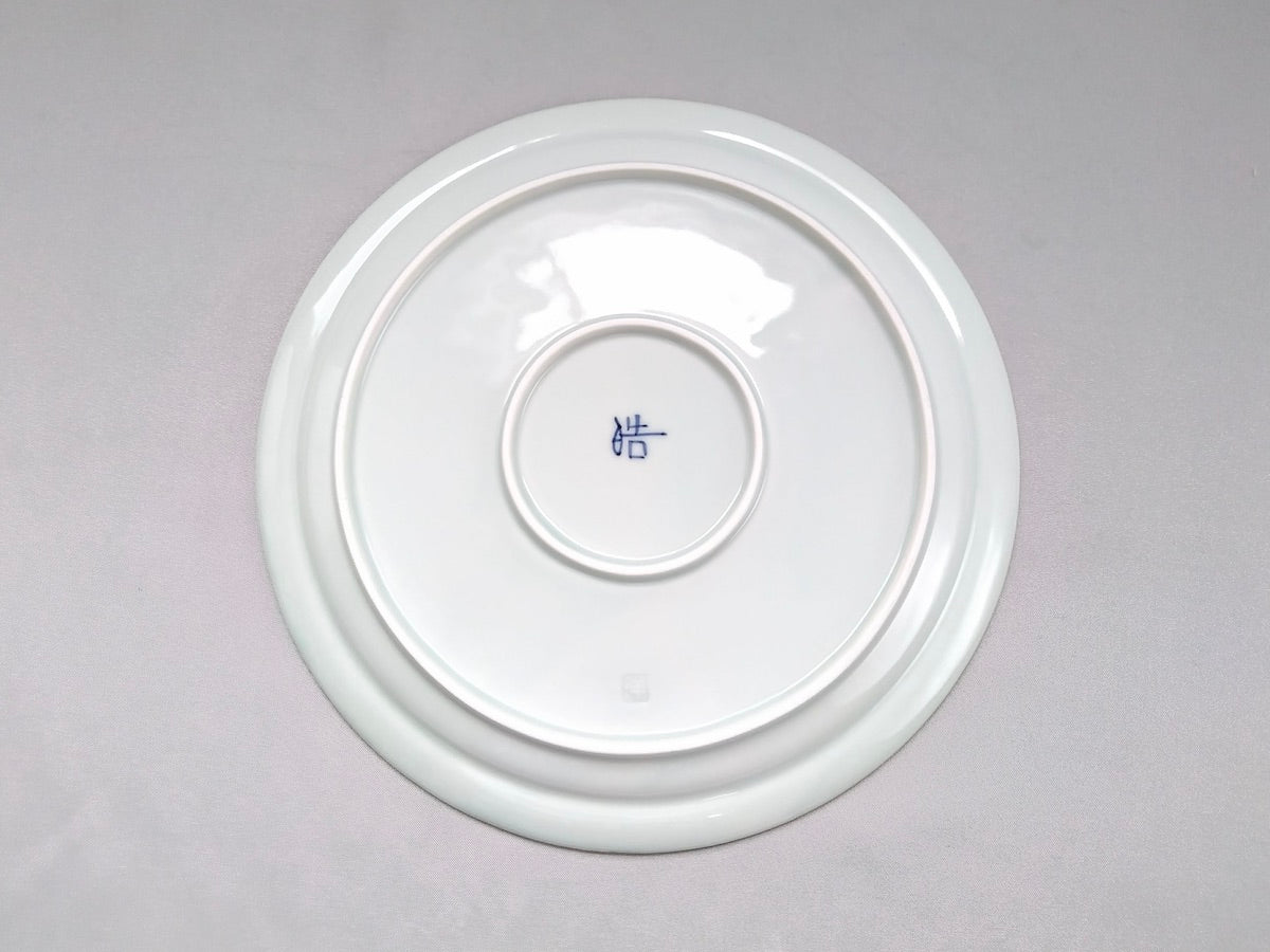 Rim round plate 7 inch plate leaves [Koyogama]