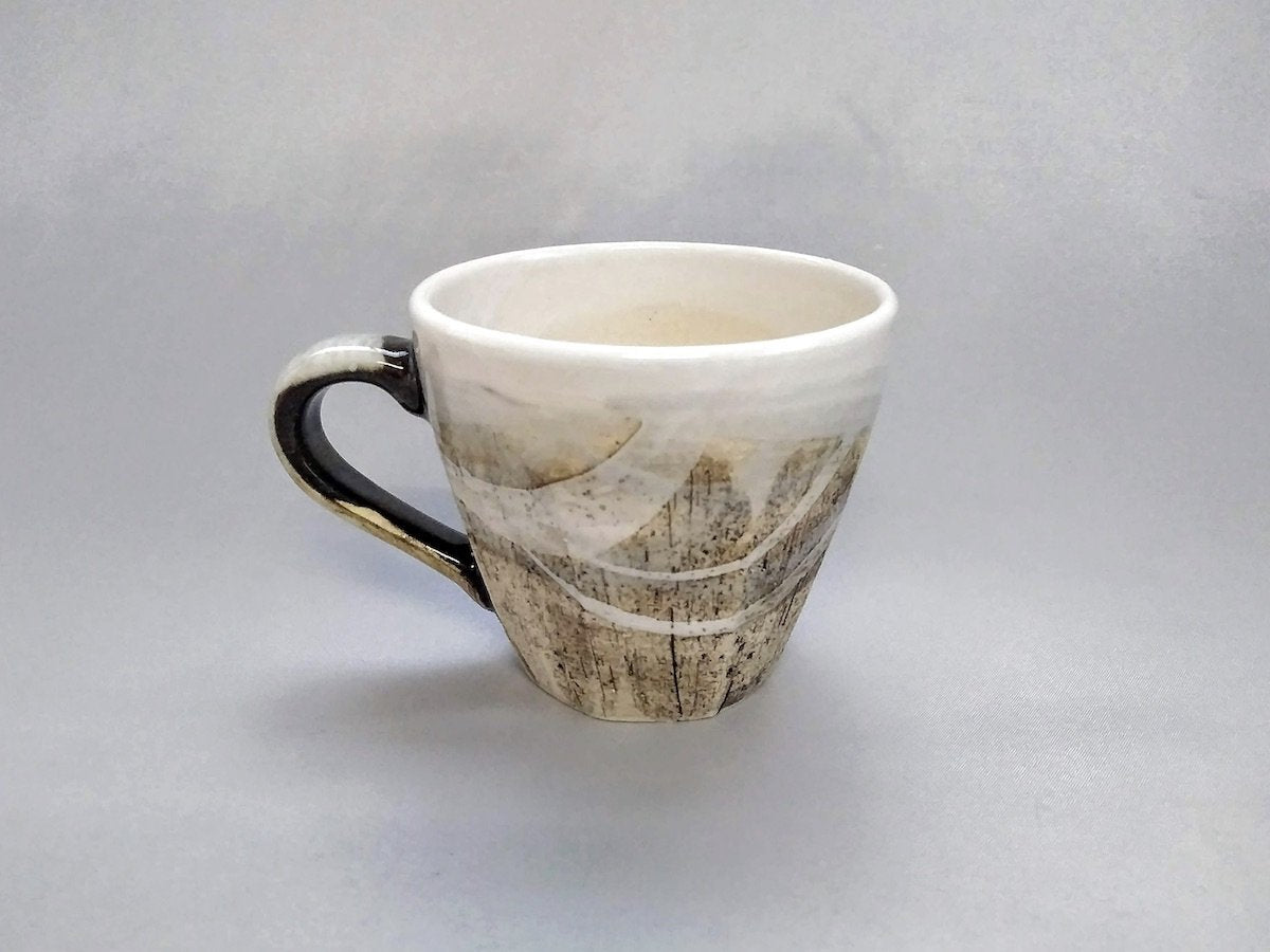 Ink color chamfered mug [Tsururingama]