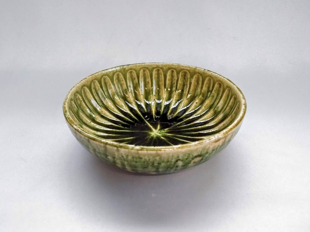 Oribe Shinogi 5-inch bowl [Nakagaki Renji]