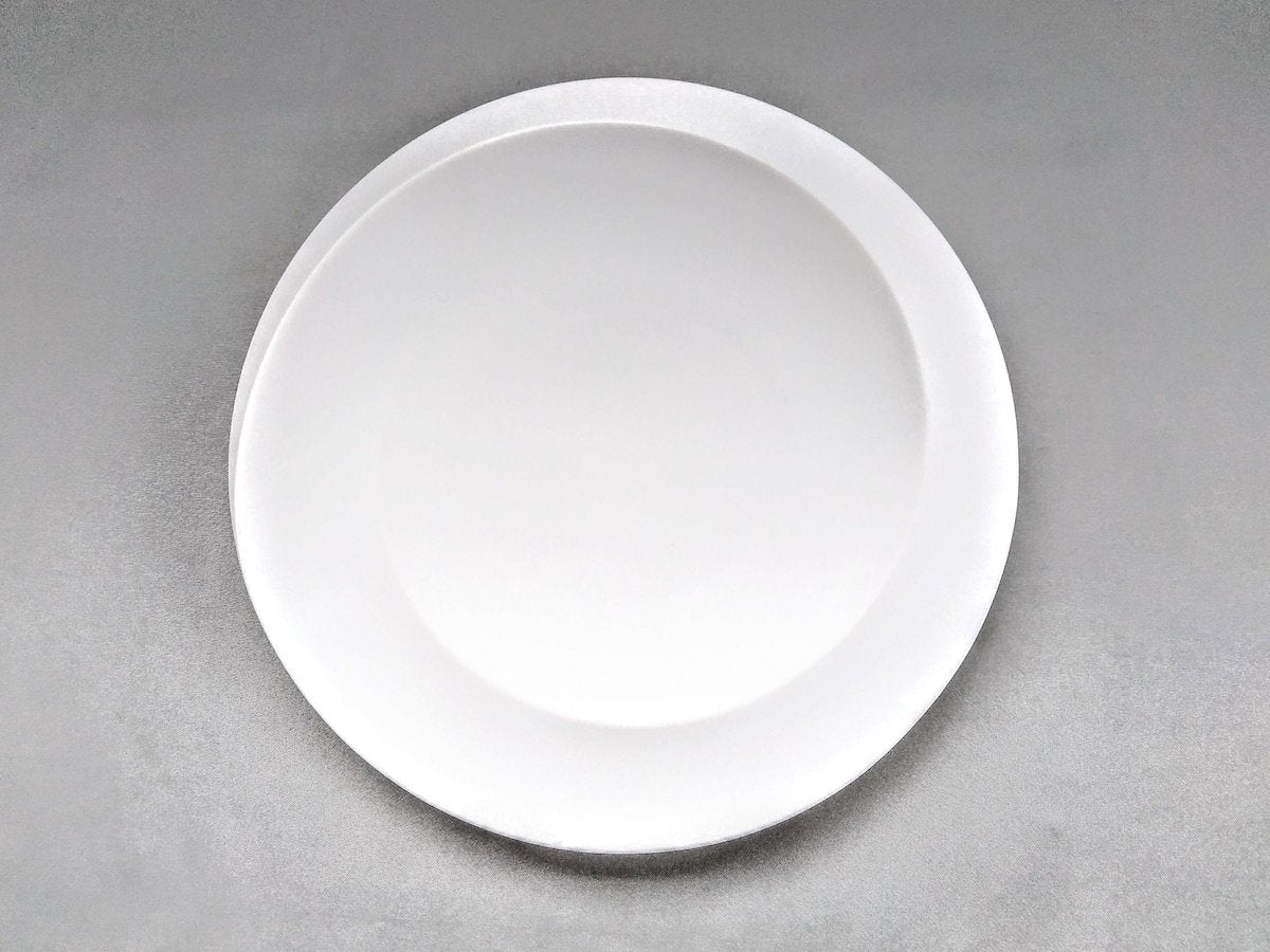 Shell 21cm round plate white [Yamahira kiln]