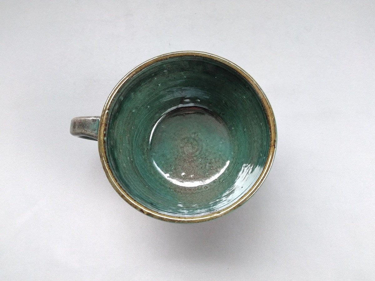 Blue rust glaze sogi soup cup [Shinji Akane]