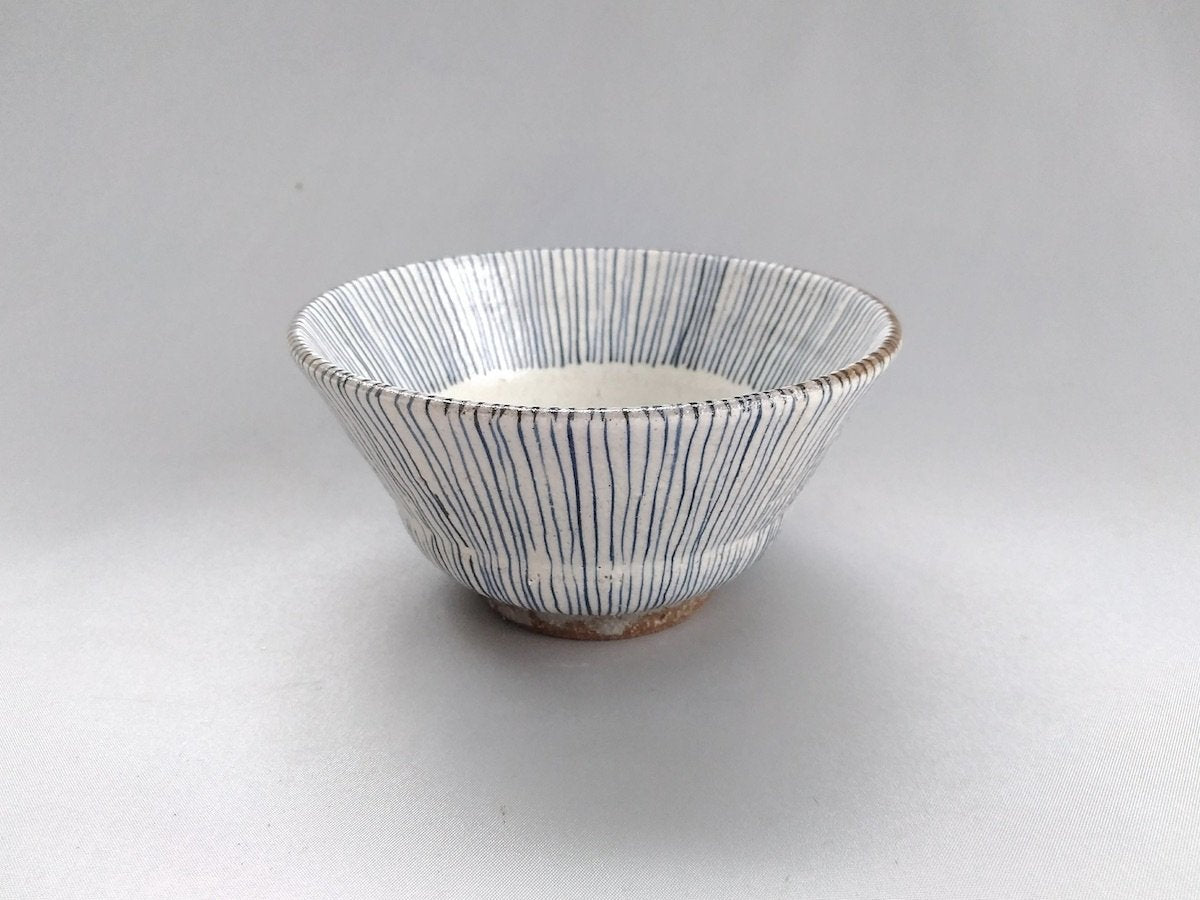 Hosojugusa rice bowl blue [Shinji Akane]